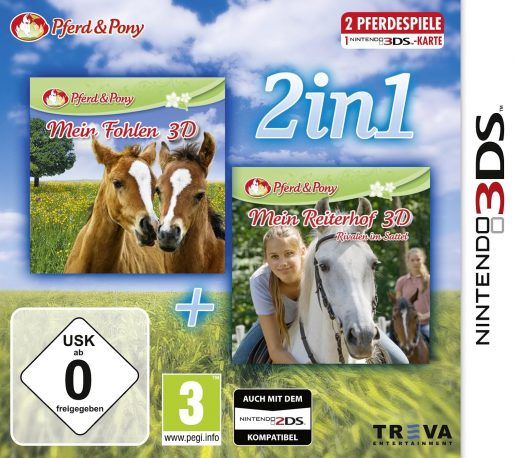 2 jeux en 1 Cheval & Poney : Mon Poulain 3D + Mon haras 3D - Tous en selle