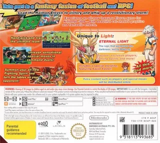 Inazuma Eleven Go : Lumière - Dos