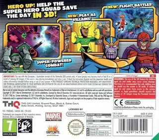 Marvel Super Hero Squad : Le Gant de l'Infini - Dos