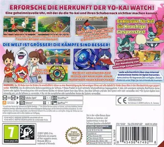 Yo-Kai Watch 2: Esprits Farceurs - Dos