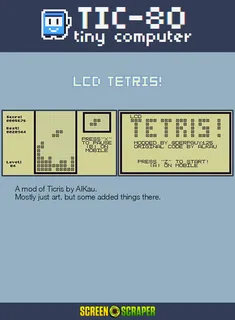 Lcd Tetris - Dos