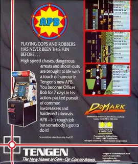 APB - All Points Bulletin & Xybots - Dos