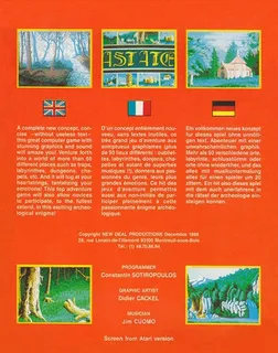 Astate : La Malediction des Templiers - Dos