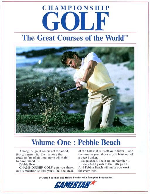 Championship Golf - The Great Courses of the World Volume One - Pebble Beach