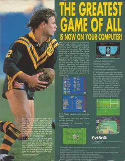 E.T.'s Rugby League - Dos
