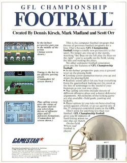 GFL Championship Football - Dos