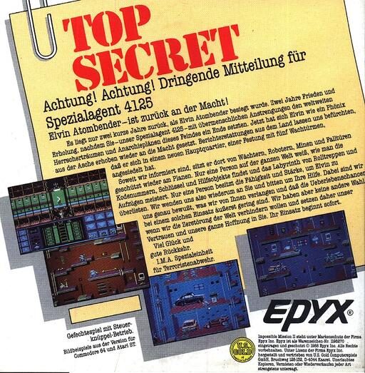 Impossible Mission 2 - Dos