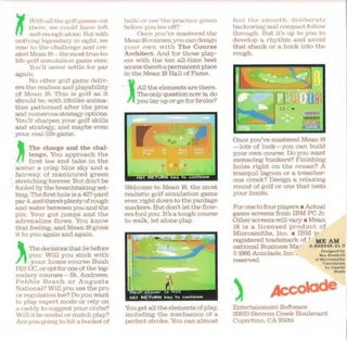 Mean 18 - Ultimate Golf - Dos