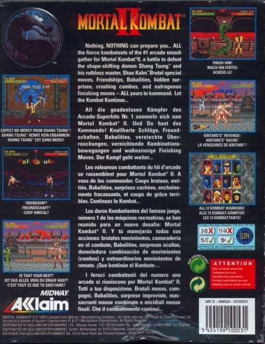 Mortal Kombat 2 dos