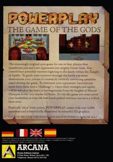 Powerplay - Le Jeu des Dieux - Dos
