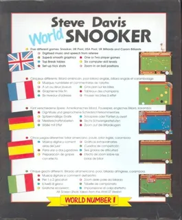 Steve Davis World Snooker - Dos