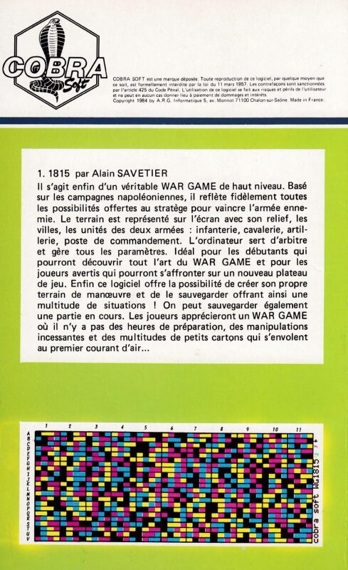 Jaquette arrière