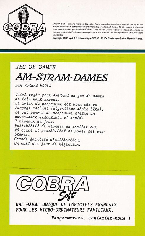 Jaquette arrière