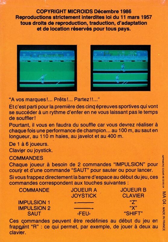 Jaquette arrière