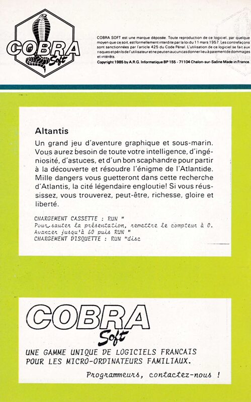 Jaquette arrière
