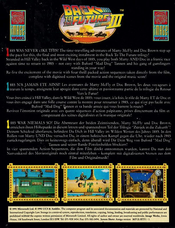 Back To The Future Part 3 - Dos