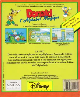 Donald Et L' Alphabet Magique - Dos