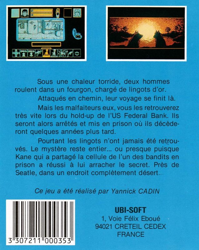 Jaquette arrière