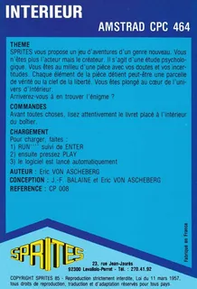 Intérieur - Dos