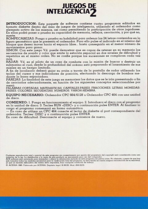 Jaquette arrière
