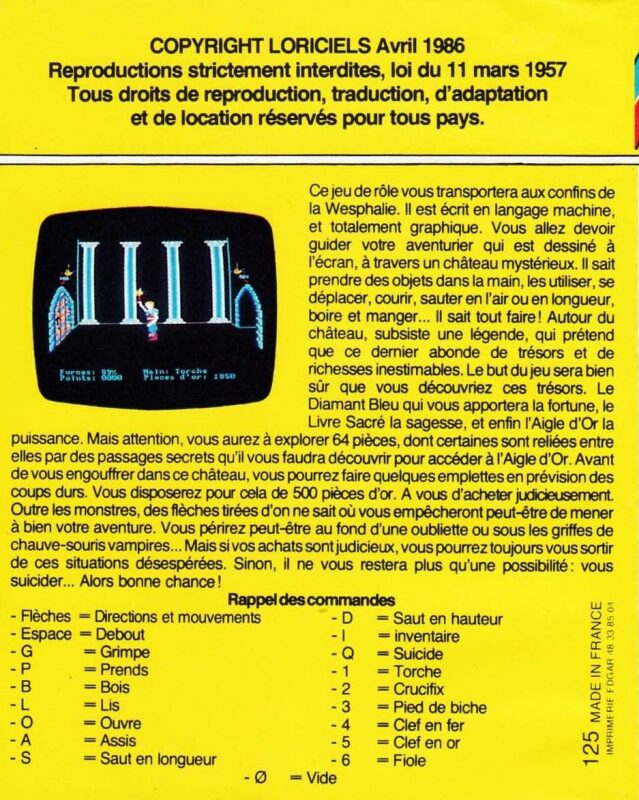Jaquette arrière