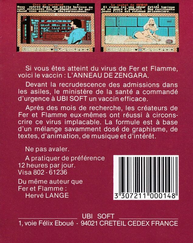 Jaquette arrière