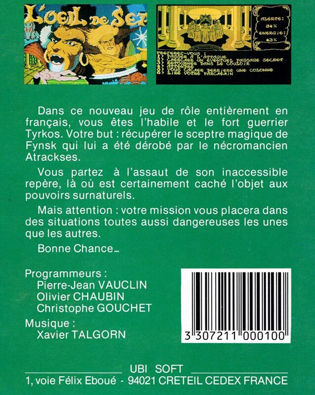 Jaquette arrière