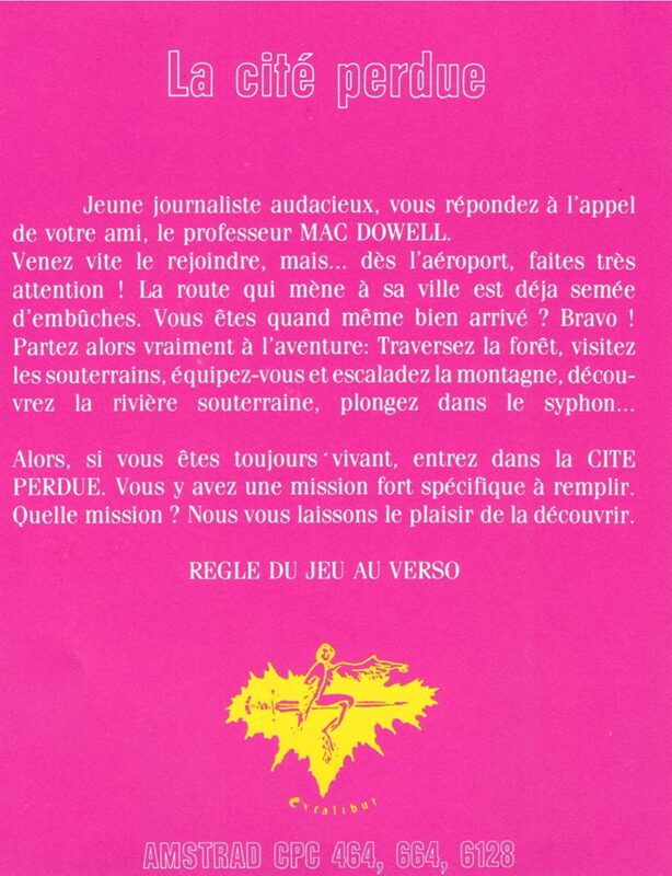 Jaquette arrière
