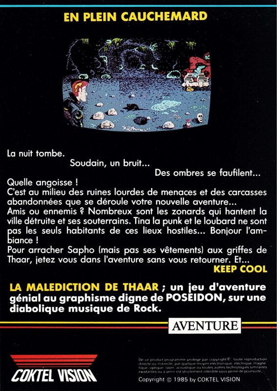 Jaquette arrière