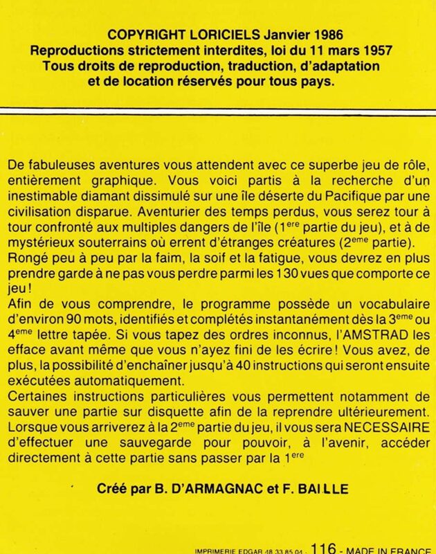 Jaquette arrière