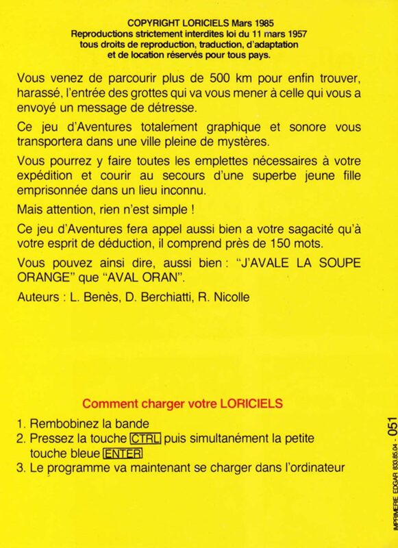 Jaquette arrière