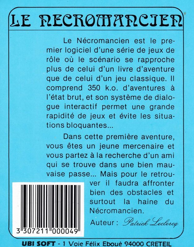 Jaquette arrière