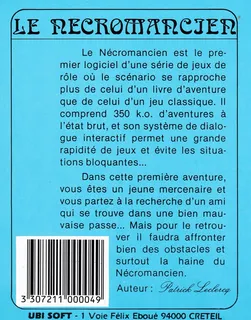 Le Nécromancien - Dos