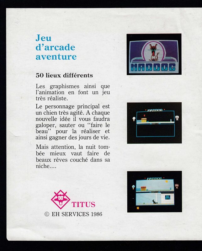 Jaquette arrière