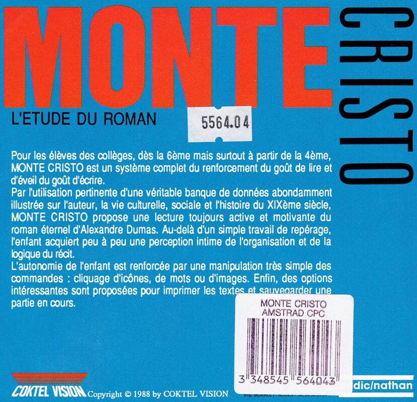Jaquette arrière
