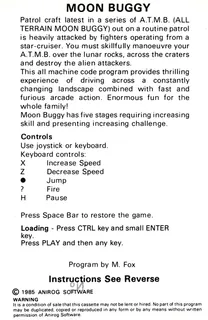 Moon Buggy - Dos