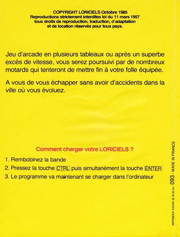 Jaquette arrière