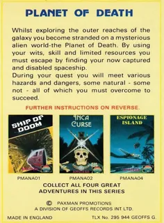 Planet Of Death - Dos