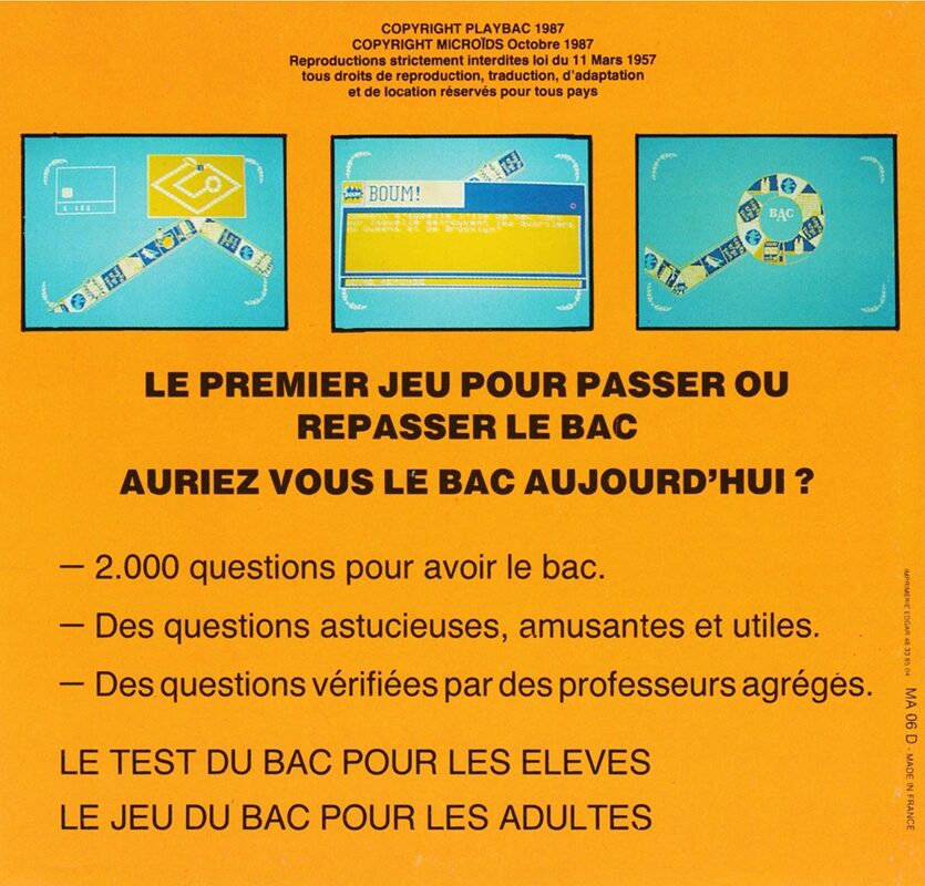 Jaquette arrière