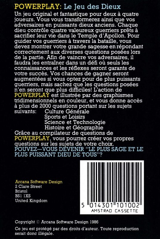 Jaquette arrière