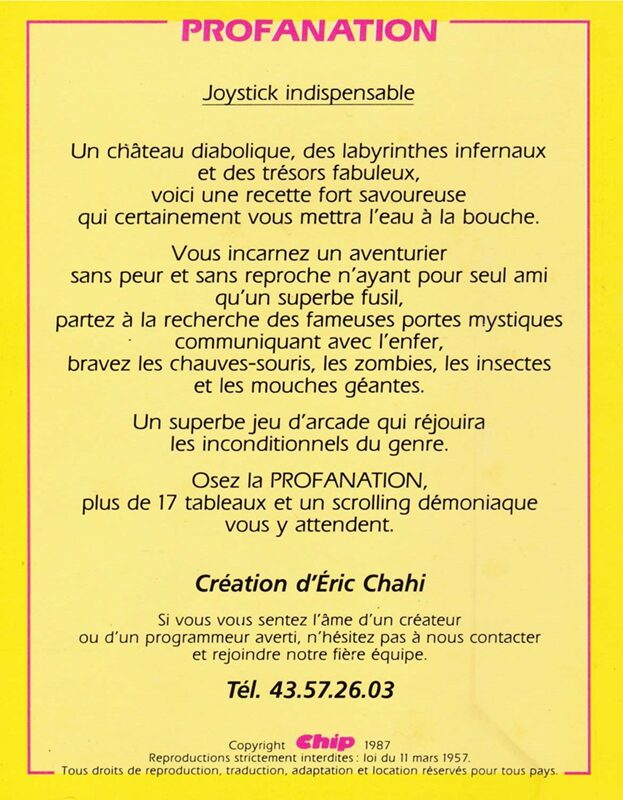 Jaquette arrière