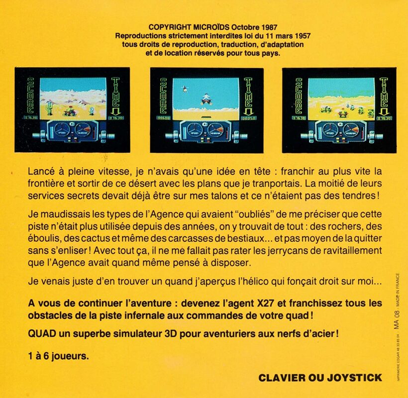 Jaquette arrière