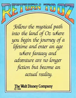 Return To Oz - Dos