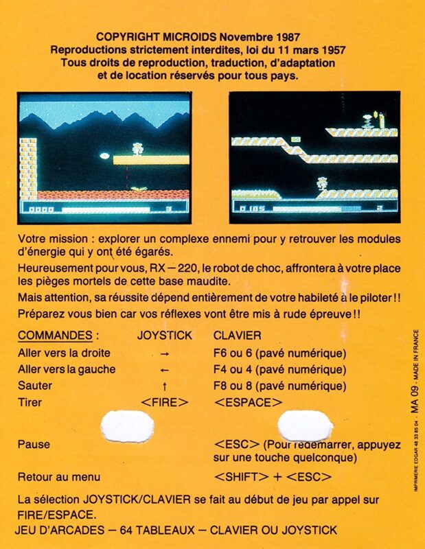 Jaquette arrière
