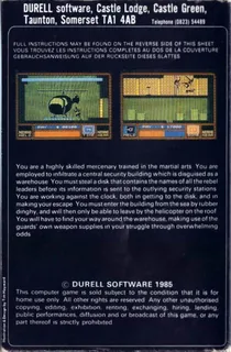 Saboteur - Dos