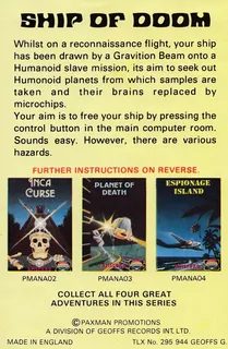 Ship Of Doom - Dos