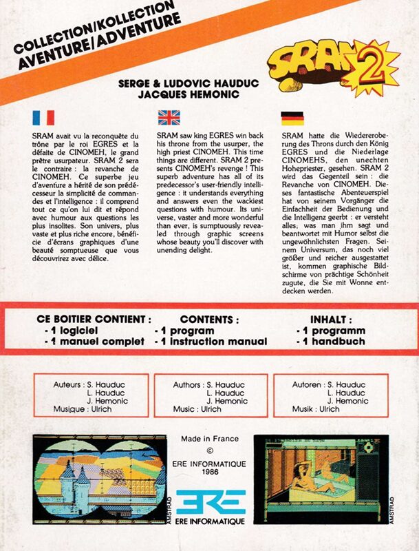 Jaquette arrière