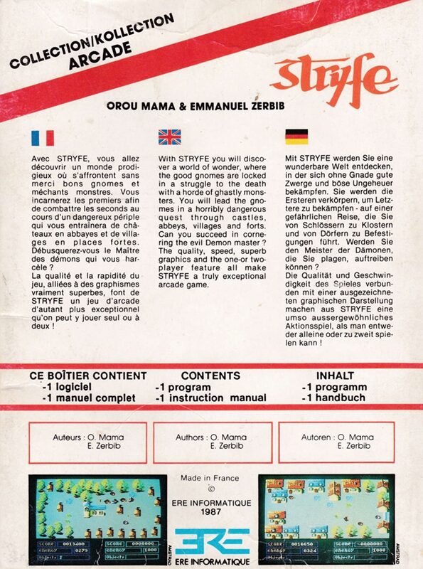 Jaquette arrière