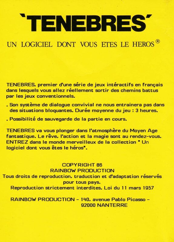 Jaquette arrière