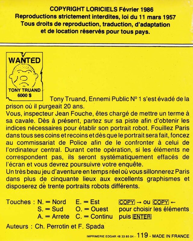 Jaquette arrière